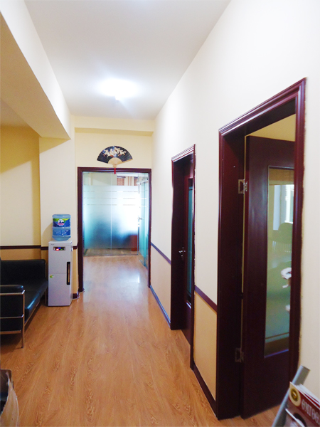 We have three office rooms and a waiting space for our clients.